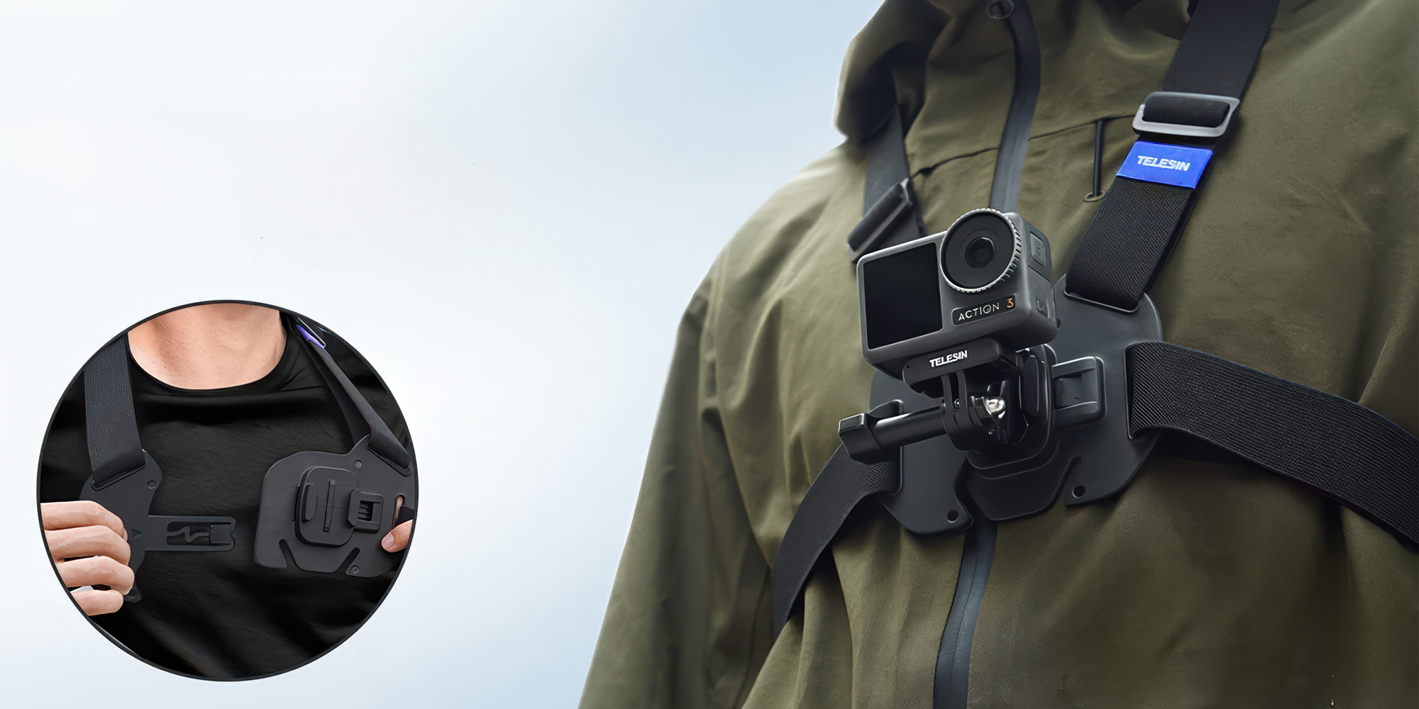 Mocowanie na klatkę piersiową Telesin GP-UCS-001 do kamer sportowych